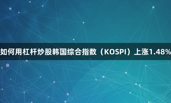 如何用杠杆炒股韩国综合指数（KOSPI）上涨1.48%