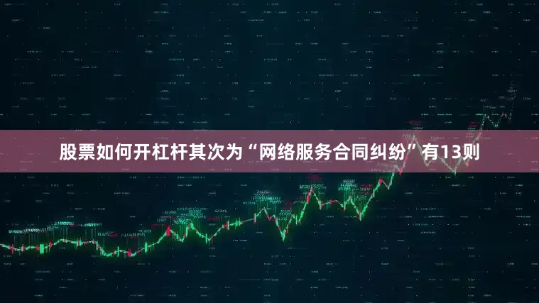 股票如何开杠杆其次为“网络服务合同纠纷”有13则